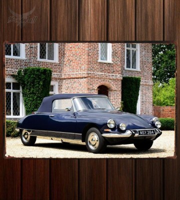 Металлическая табличка Citroen DS 19 Cabriolet UK-spec